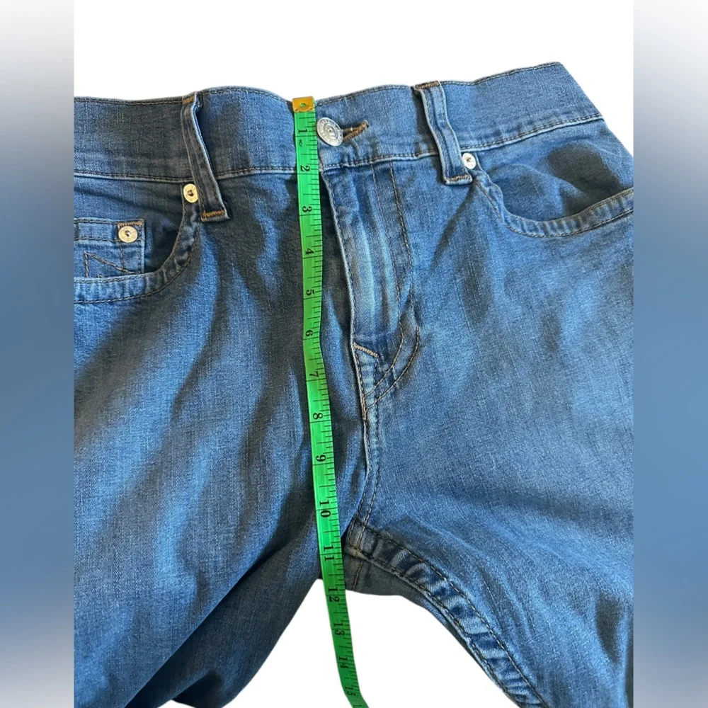 True Religion Ricky Mens Jeans 34x32 Blue Relaxed Straight Cut Pants